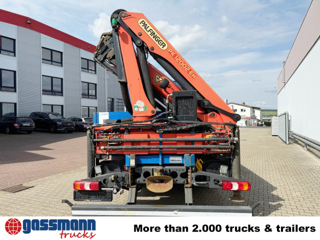 Camion plateau, Camion grue Mercedes-Benz Actros 1836 L 4x2, Glastransporter, Heckkran: photos 11