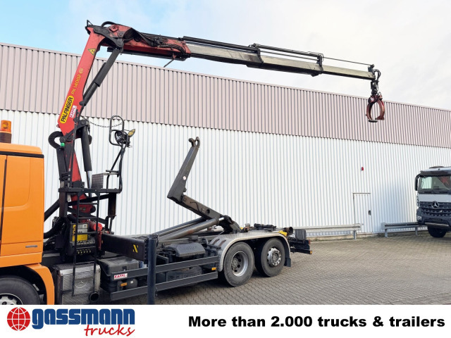 Camion ampliroll, Camion grue Mercedes-Benz Actros 2541 L 6x2, Lenkachse, Meiller RK 20.65,: photos 12 Camion ampliroll, Camion grue Mercedes-Benz Actros 2541 L 6x2, Lenkachse, Meiller RK 20.65,: photos 12