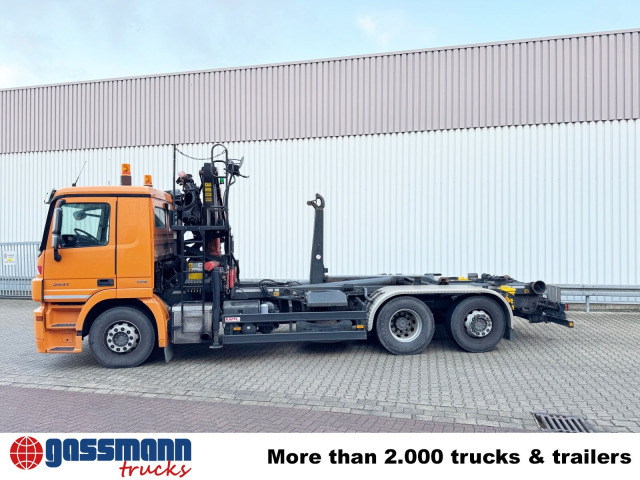 Camion ampliroll, Camion grue Mercedes-Benz Actros 2541 L 6x2, Lenkachse, Meiller RK 20.65,: photos 11 Camion ampliroll, Camion grue Mercedes-Benz Actros 2541 L 6x2, Lenkachse, Meiller RK 20.65,: photos 11