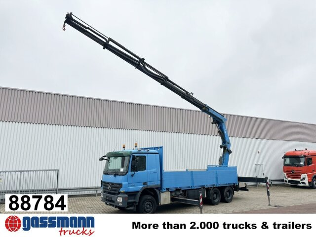 Mercedes-Benz Actros 2741 L 6x4, Twist-Lock ausz. auf 3m, - Camion plateau, Camion grue: photos 1 Mercedes-Benz Actros 2741 L 6x4, Twist-Lock ausz. auf 3m, - Camion plateau, Camion grue: photos 1