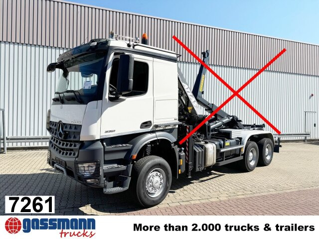 Mercedes-Benz Arocs 3351 AK 6x6, Retarder, Navi, Grounder - Camion ampliroll: photos 1 Mercedes-Benz Arocs 3351 AK 6x6, Retarder, Navi, Grounder - Camion ampliroll: photos 1