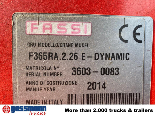 Camion plateau, Camion grue Mercedes-Benz Arocs 4151 K 8x4, Fassi Heckkran F 365 RA. 2.26: photos 7