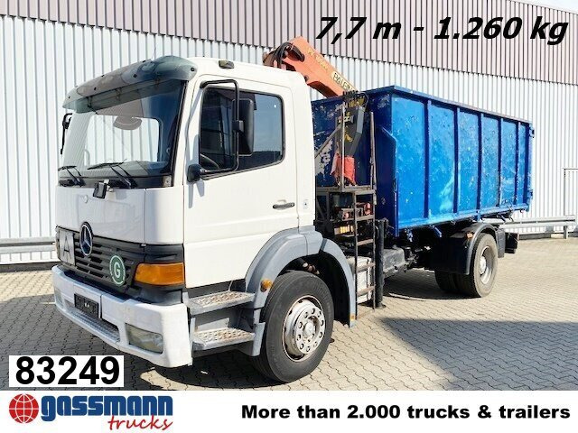 Mercedes-Benz Atego 1823 4x2 mit Kran Palfinger PK10500, - Camion benne, Camion grue: photos 1 Mercedes-Benz Atego 1823 4x2 mit Kran Palfinger PK10500, - Camion benne, Camion grue: photos 1