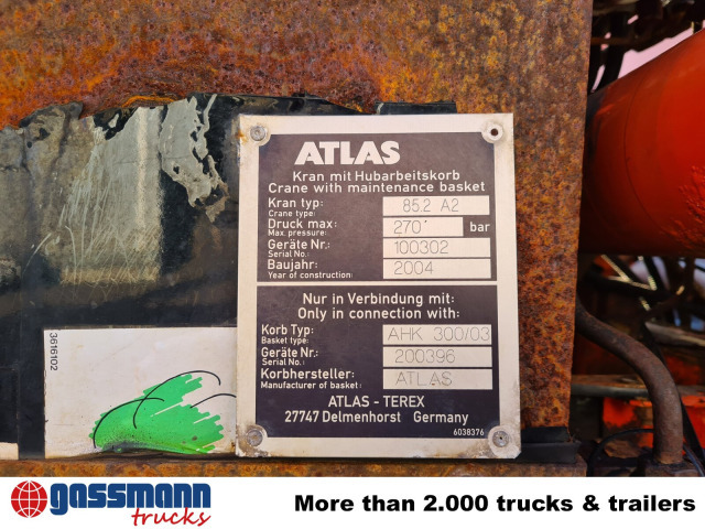 Mercedes-Benz Atego 1823 AK 4x4 mit Kran Atlas 85.2, Funk, - Camion benne, Camion grue: photos 5 Mercedes-Benz Atego 1823 AK 4x4 mit Kran Atlas 85.2, Funk, - Camion benne, Camion grue: photos 5