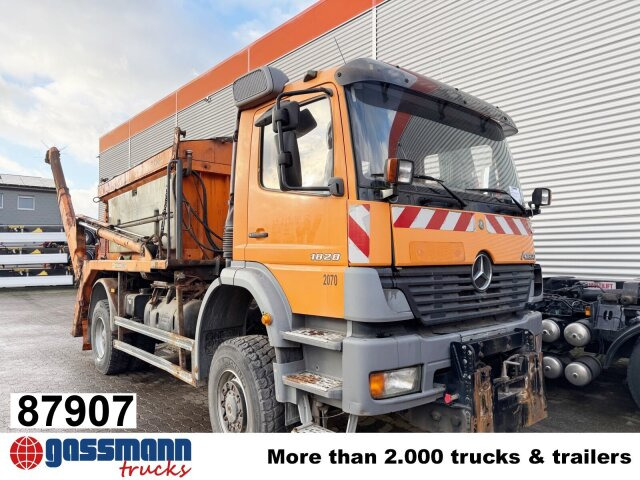 Mercedes-Benz Atego 1828 4x4, Tele-Absetzer, - Camion multibenne: photos 1 Mercedes-Benz Atego 1828 4x4, Tele-Absetzer, - Camion multibenne: photos 1