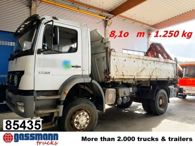 Mercedes-Benz Axor 1833 AK 4x4 mit Heckkran Atlas 105.2-A2L - Camion benne, Camion grue: photos 1 Mercedes-Benz Axor 1833 AK 4x4 mit Heckkran Atlas 105.2-A2L - Camion benne, Camion grue: photos 1