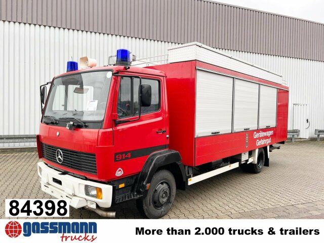 Mercedes-Benz LK 914 4x2, Gerätewagen für Gefahrgut, - Camion de pompier: photos 1 Mercedes-Benz LK 914 4x2, Gerätewagen für Gefahrgut, - Camion de pompier: photos 1