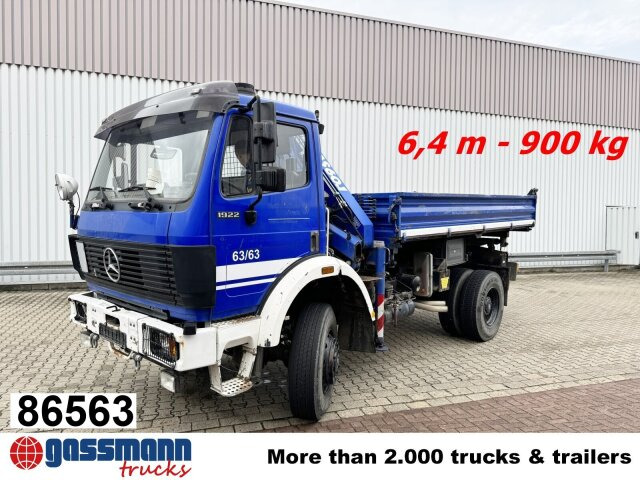 Mercedes-Benz SK 1922 AK 4x4 mit Kran Atlas AK 60.1, EX-THW! - Camion benne, Camion grue: photos 1 Mercedes-Benz SK 1922 AK 4x4 mit Kran Atlas AK 60.1, EX-THW! - Camion benne, Camion grue: photos 1