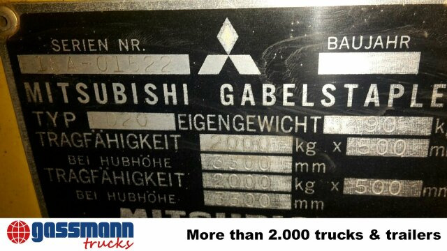 Mitsubishi FD20 - Chariot élévateur diesel: photos 3 Mitsubishi FD20 - Chariot élévateur diesel: photos 3