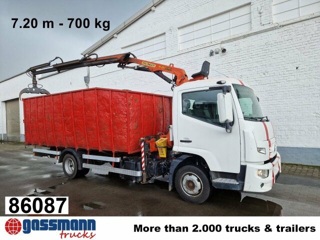 Renault D 180.75 4x2 mit Kran Palfinger PK6001 - Camion plateau, Camion grue: photos 1 Renault D 180.75 4x2 mit Kran Palfinger PK6001 - Camion plateau, Camion grue: photos 1