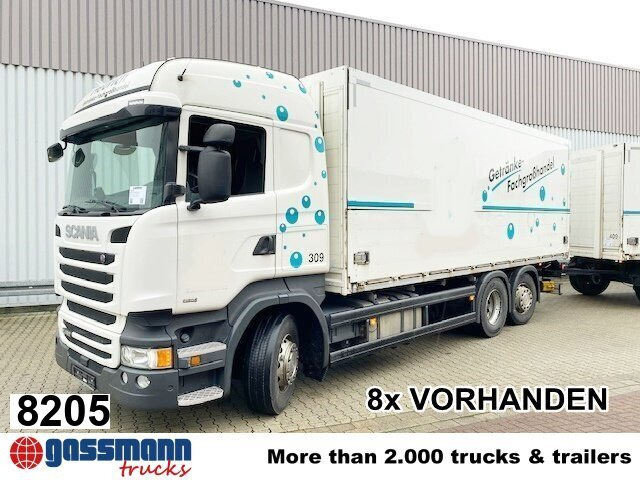 Scania R450 LB 6x2-4 Getränkekoffer, Retarder, - Camion fourgon: photos 1 Scania R450 LB 6x2-4 Getränkekoffer, Retarder, - Camion fourgon: photos 1