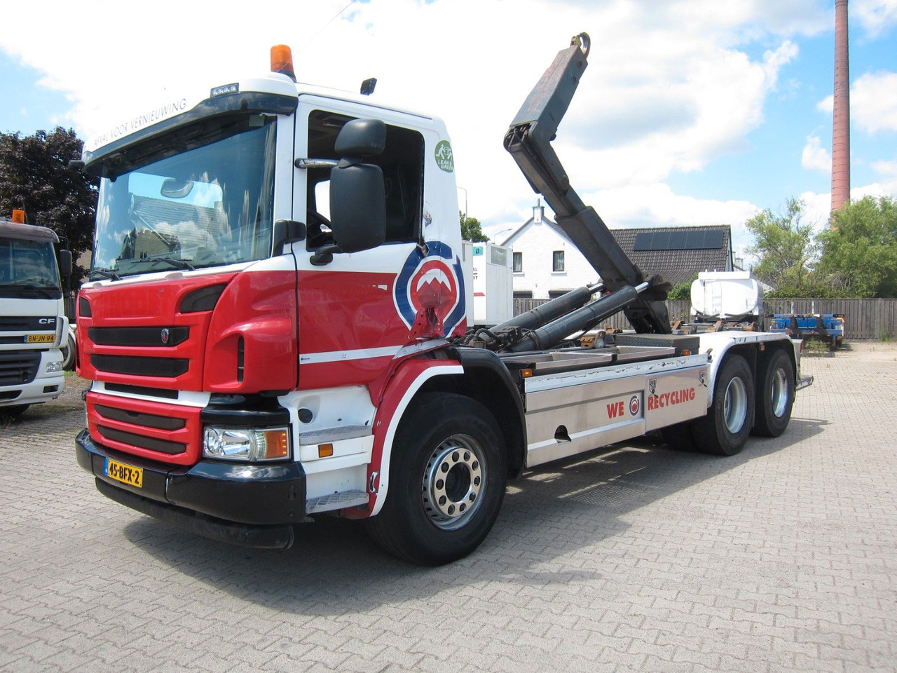 Scania P410 CB6X2 HSA Hyva 22T Haken E6 Liftachse - Camion ampliroll: photos 2 Scania P410 CB6X2 HSA Hyva 22T Haken E6 Liftachse - Camion ampliroll: photos 2