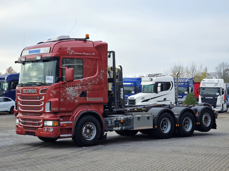 Scania R730 V8 Highline - 8x4*4 - JOAB Hooklift - Steering axle - Full air - Night clima - Camion ampliroll: photos 3 Scania R730 V8 Highline - 8x4*4 - JOAB Hooklift - Steering axle - Full air - Night clima - Camion ampliroll: photos 3