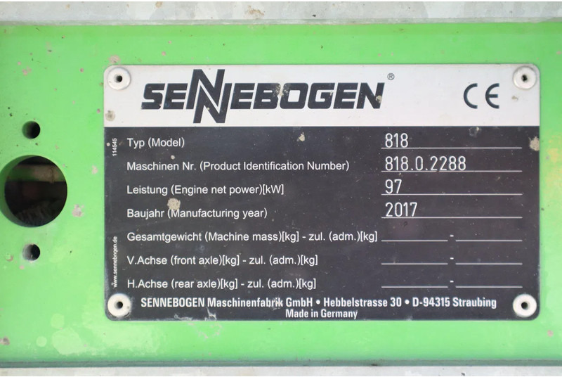 Pelle de manutention Sennebogen 818 M K9 ULM | SORTING GRAB | GOOD CONDITION: photos 20