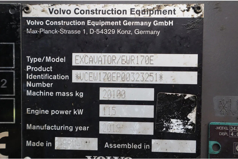 Pelle sur pneus Volvo EWR 170 E | ROTOTILT | BUCKET | DOZERBLADE | TRAILER HYDR: photos 20