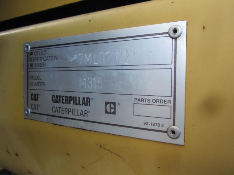 Caterpillar M315 - Pelle sur pneus: photos 4 Caterpillar M315 - Pelle sur pneus: photos 4