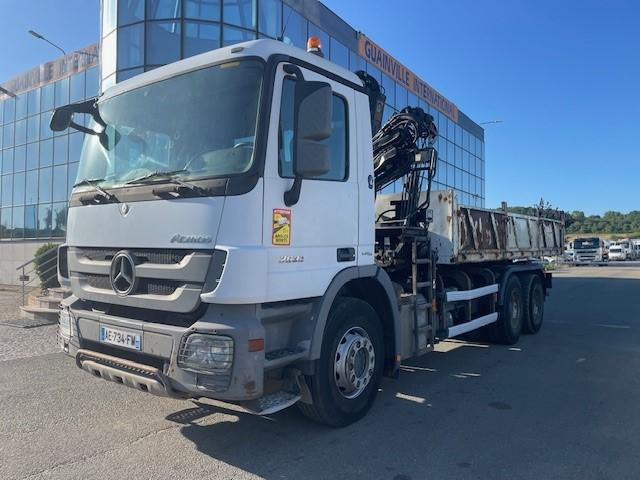 Mercedes Actros 2632 - Camion benne, Camion grue: photos 1 Mercedes Actros 2632 - Camion benne, Camion grue: photos 1