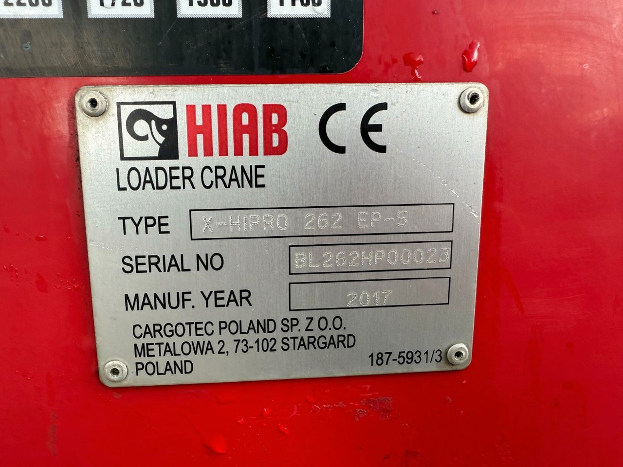 Camion grue HIAB X-Hipro 262 EP-5 Radio Remote / Crane: photos 6