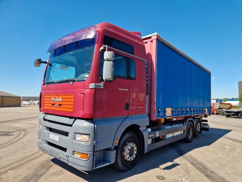 MAN TGA 26.440 6x2 BDF Plane container / Fahrschule - Camion porte-conteneur/ Caisse mobile: photos 1 MAN TGA 26.440 6x2 BDF Plane container / Fahrschule - Camion porte-conteneur/ Caisse mobile: photos 1