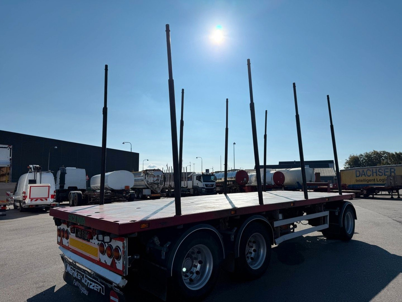 Menke-Janzen 24 t. 3 axle Woodtransport / Holztransport - Remorque grumier: photos 3 Menke-Janzen 24 t. 3 axle Woodtransport / Holztransport - Remorque grumier: photos 3