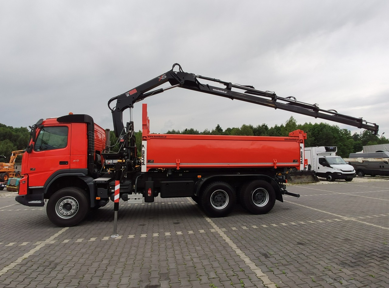 Camion benne, Camion grue Volvo FMX 410 6x4 13L HDS Radiowy Hydroburta: photos 41
