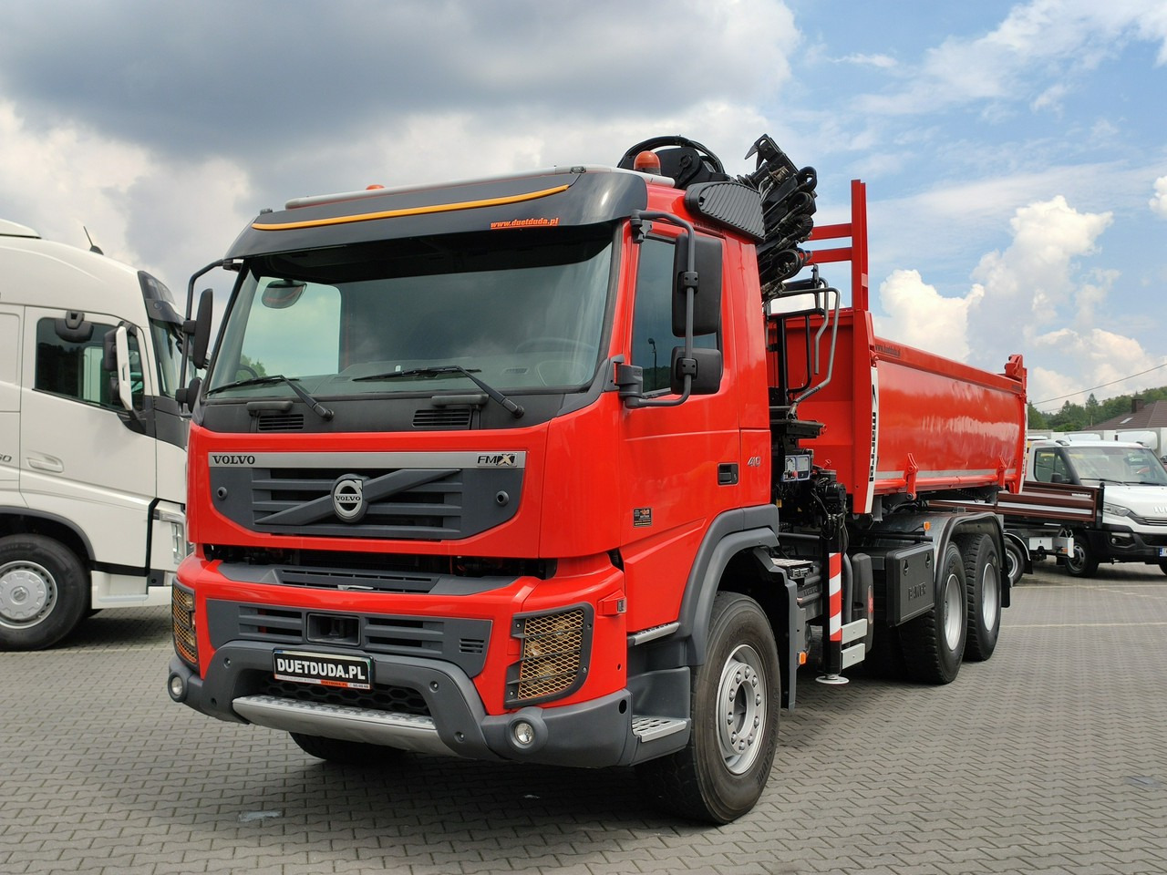 Camion benne, Camion grue Volvo FMX 410 6x4 13L HDS Radiowy Hydroburta: photos 11