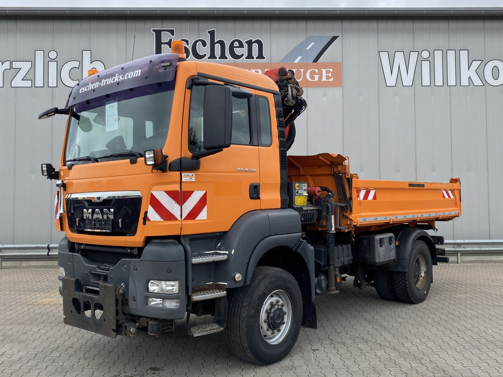 MAN TGS 18.320 4x4 BL / Kran - Camion benne, Camion grue: photos 1 MAN TGS 18.320 4x4 BL / Kran - Camion benne, Camion grue: photos 1