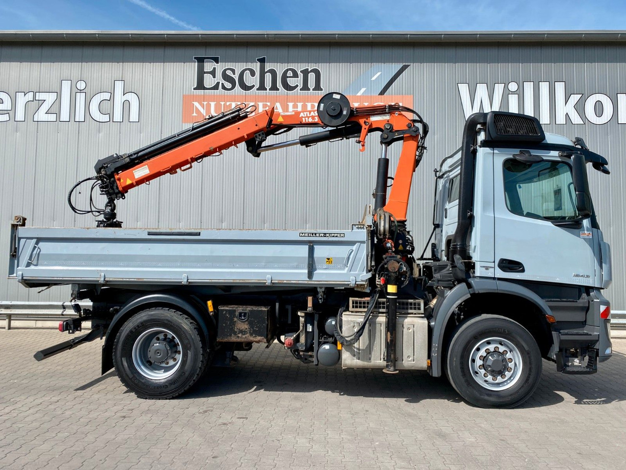 Camion benne, Camion grue Mercedes-Benz Arocs 1843 HAD 4x4 | Atlas 116.3-A3*5+6.Kreis: photos 7