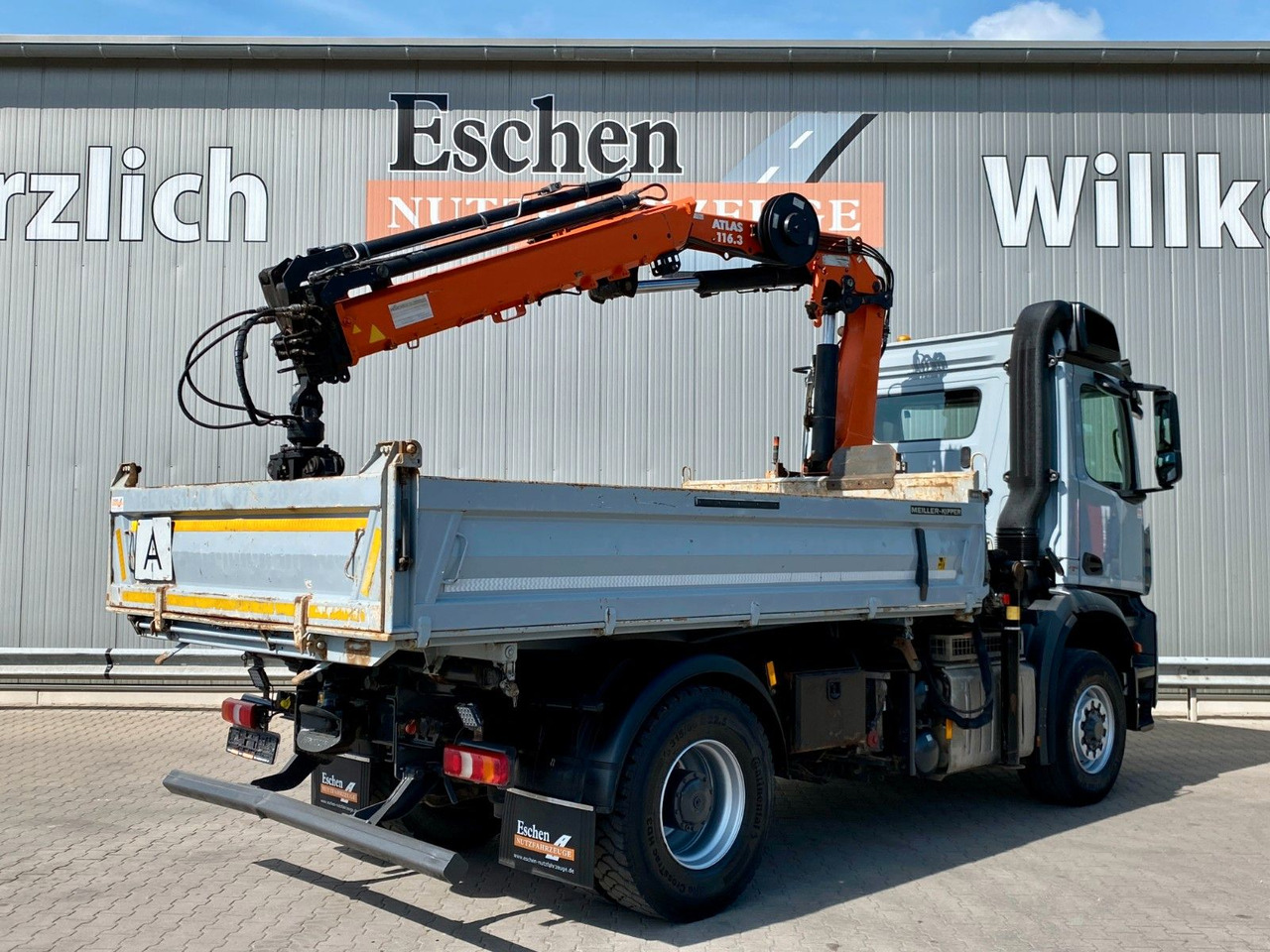 Camion benne, Camion grue Mercedes-Benz Arocs 1843 HAD 4x4 | Atlas 116.3-A3*5+6.Kreis: photos 6