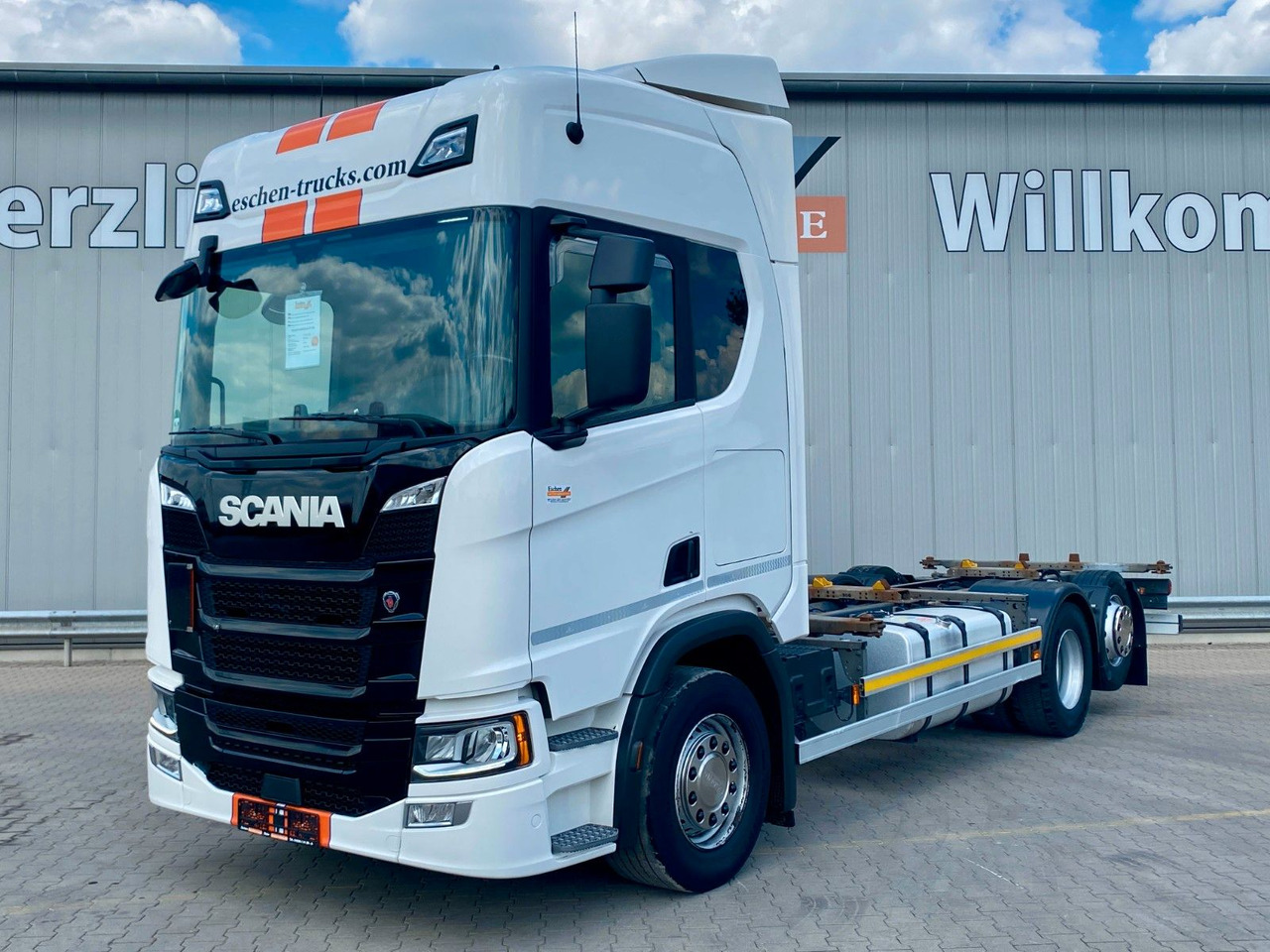 Scania R 450 B 6x2*4 BDF | Retarder*AHK*Lift*SDG Rahmen - Camion porte-conteneur/ Caisse mobile: photos 1 Scania R 450 B 6x2*4 BDF | Retarder*AHK*Lift*SDG Rahmen - Camion porte-conteneur/ Caisse mobile: photos 1