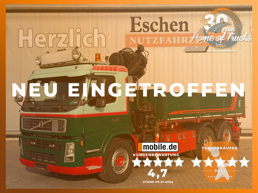 Volvo FM 340 6x2 / HIAB 144 E-3 DUO Faltkran - Camion benne, Camion grue: photos 1 Volvo FM 340 6x2 / HIAB 144 E-3 DUO Faltkran - Camion benne, Camion grue: photos 1