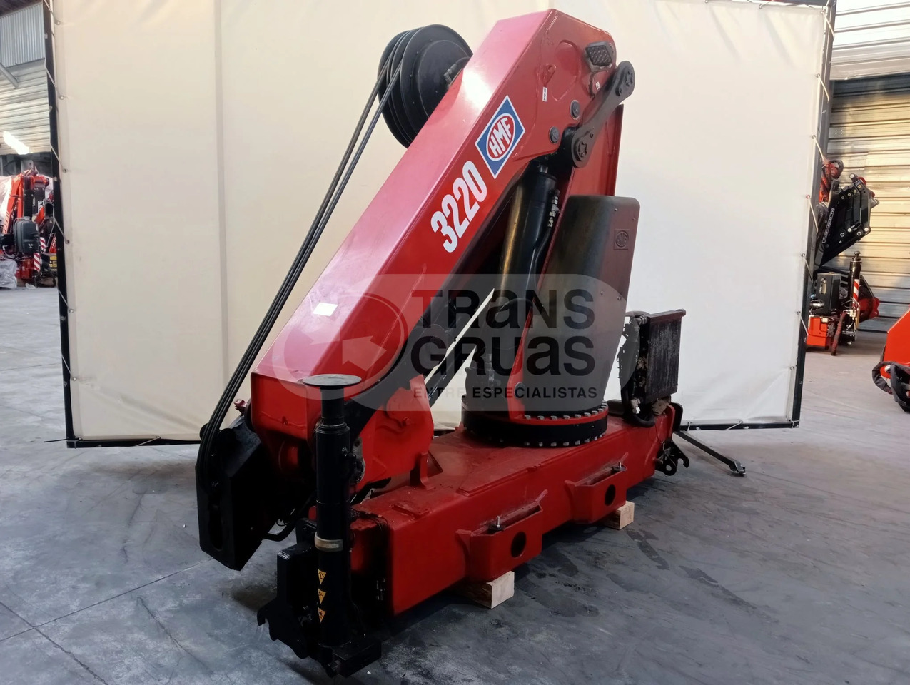 Grúa hidráulica HMF 3220 K - Grue auxiliaire: photos 4 Grúa hidráulica HMF 3220 K - Grue auxiliaire: photos 4