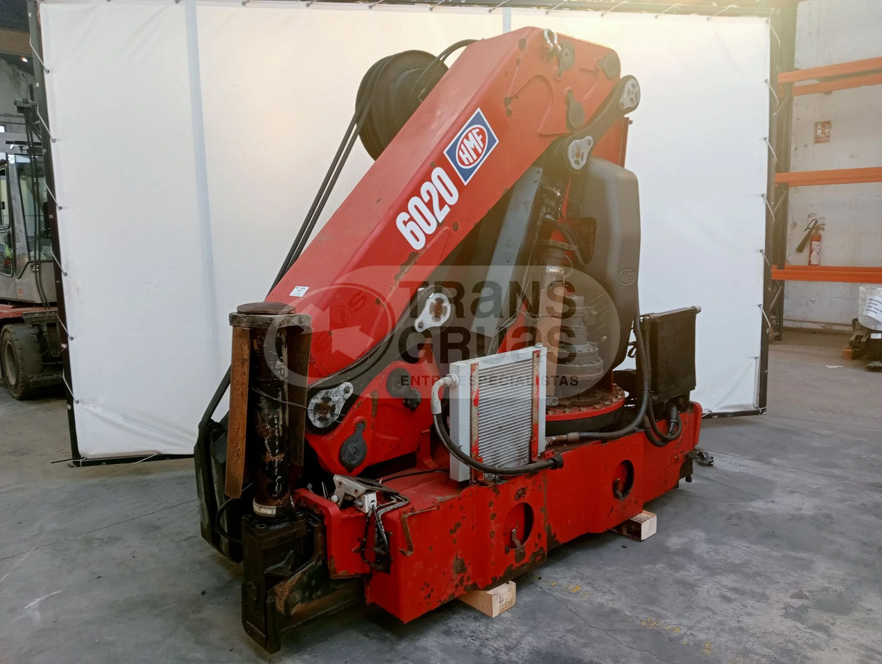 Grúa hidráulica HMF 6020 - Grue auxiliaire: photos 4 Grúa hidráulica HMF 6020 - Grue auxiliaire: photos 4