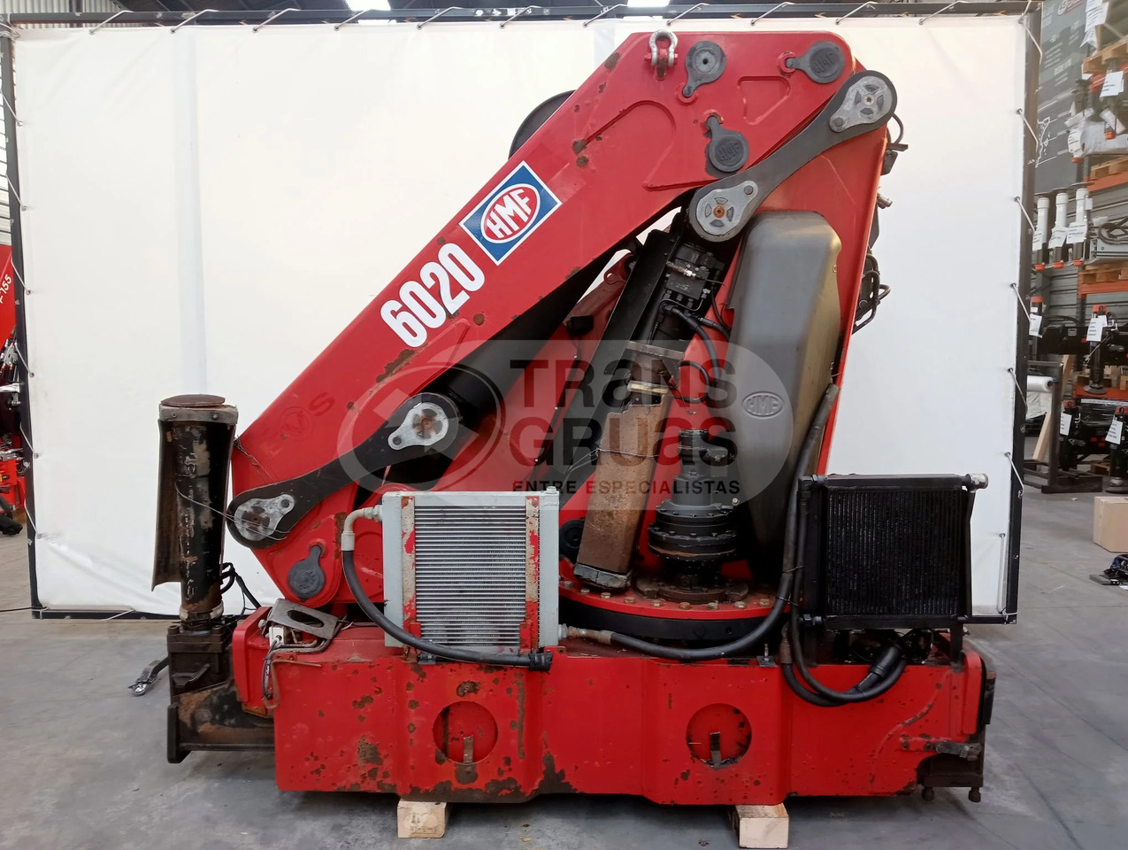 Grúa hidráulica HMF 6020 - Grue auxiliaire: photos 2 Grúa hidráulica HMF 6020 - Grue auxiliaire: photos 2