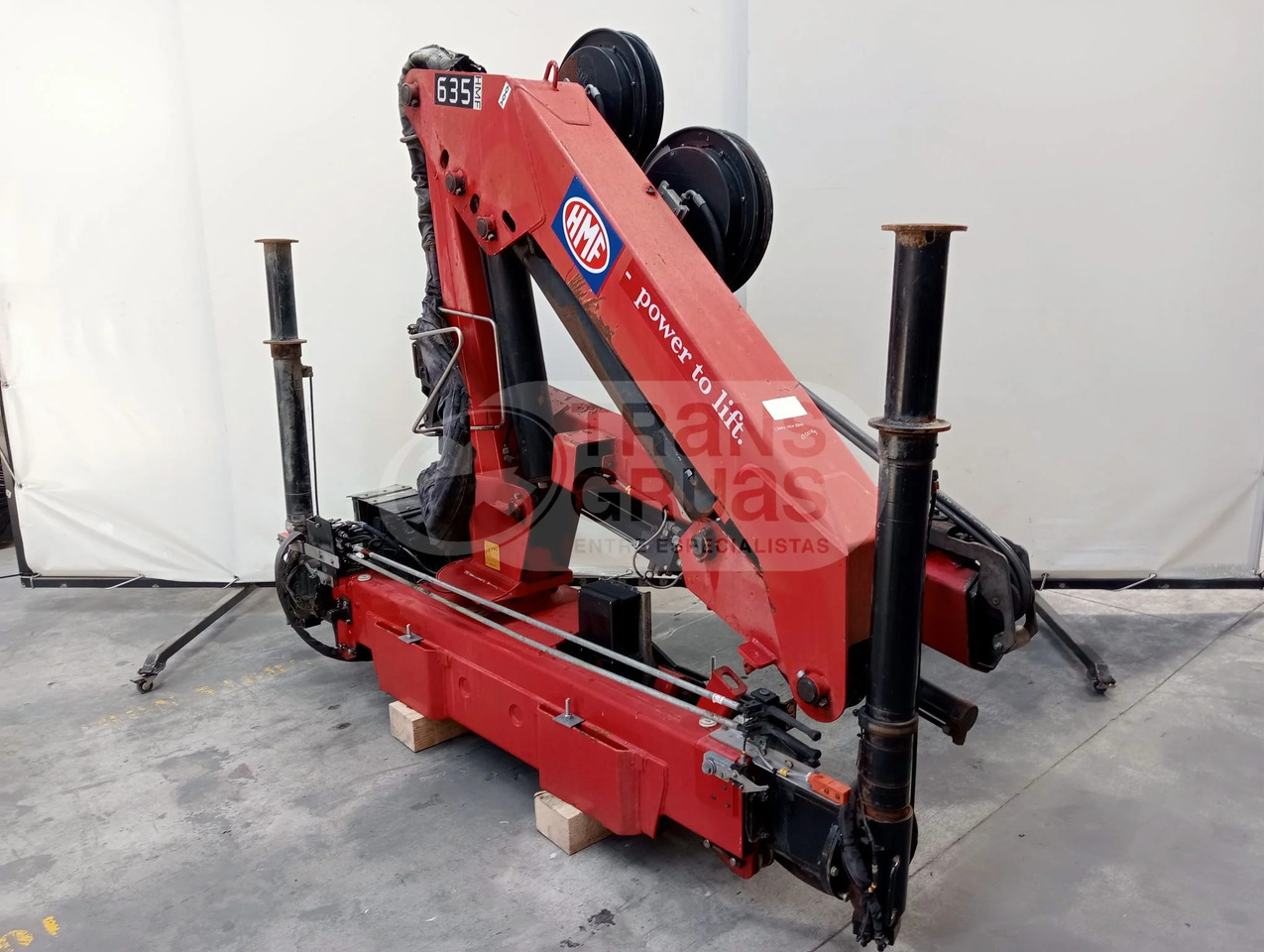 Grúa hidráulica HMF 635 K2 - Grue auxiliaire: photos 2 Grúa hidráulica HMF 635 K2 - Grue auxiliaire: photos 2