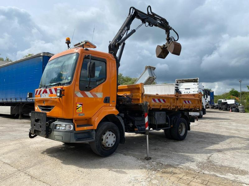 Renault Midlum 180 - Camion benne, Camion grue: photos 4 Renault Midlum 180 - Camion benne, Camion grue: photos 4