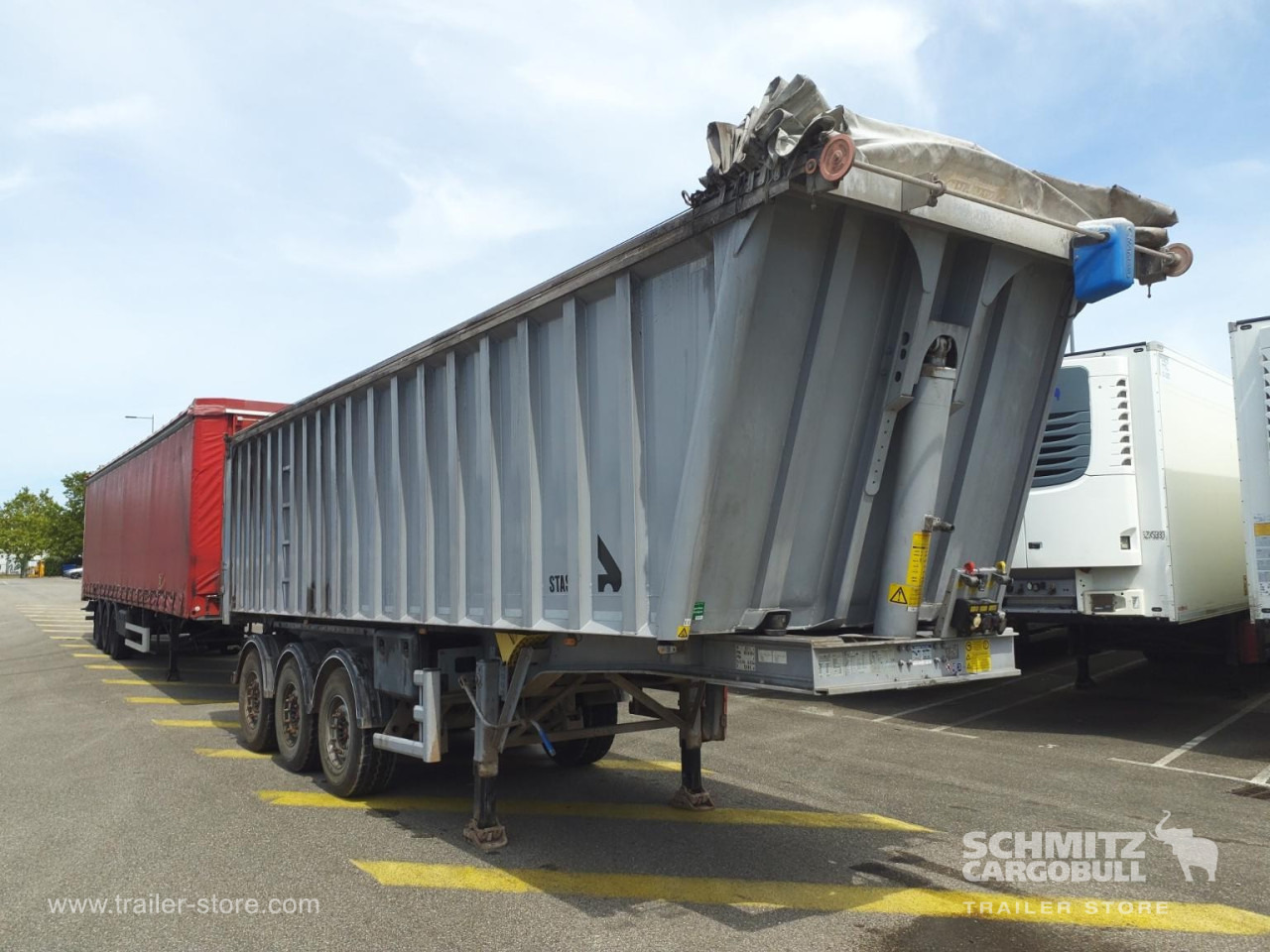 STAS Tipper Alu-square sided body - Semi-remorque benne: photos 1 STAS Tipper Alu-square sided body - Semi-remorque benne: photos 1