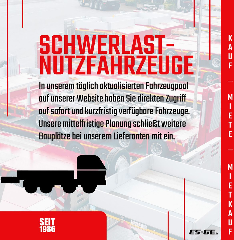ES-GE 3-Achs Sattelanhänger - Bordwände + CV - Semi-remorque plateau: photos 4 ES-GE 3-Achs Sattelanhänger - Bordwände + CV - Semi-remorque plateau: photos 4