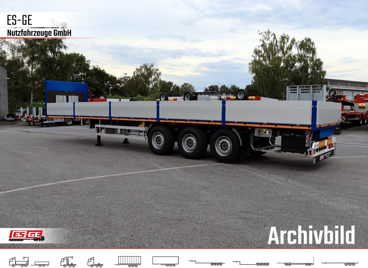 ES-GE 3-Achs Sattelanhänger - Bordwände + CV - Semi-remorque plateau: photos 1 ES-GE 3-Achs Sattelanhänger - Bordwände + CV - Semi-remorque plateau: photos 1