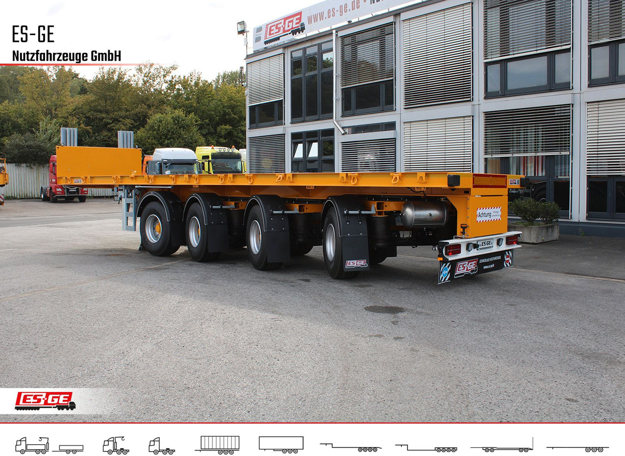 ES-GE 4-Achs-Ballastauflieger - Semi-remorque plateau: photos 1 ES-GE 4-Achs-Ballastauflieger - Semi-remorque plateau: photos 1