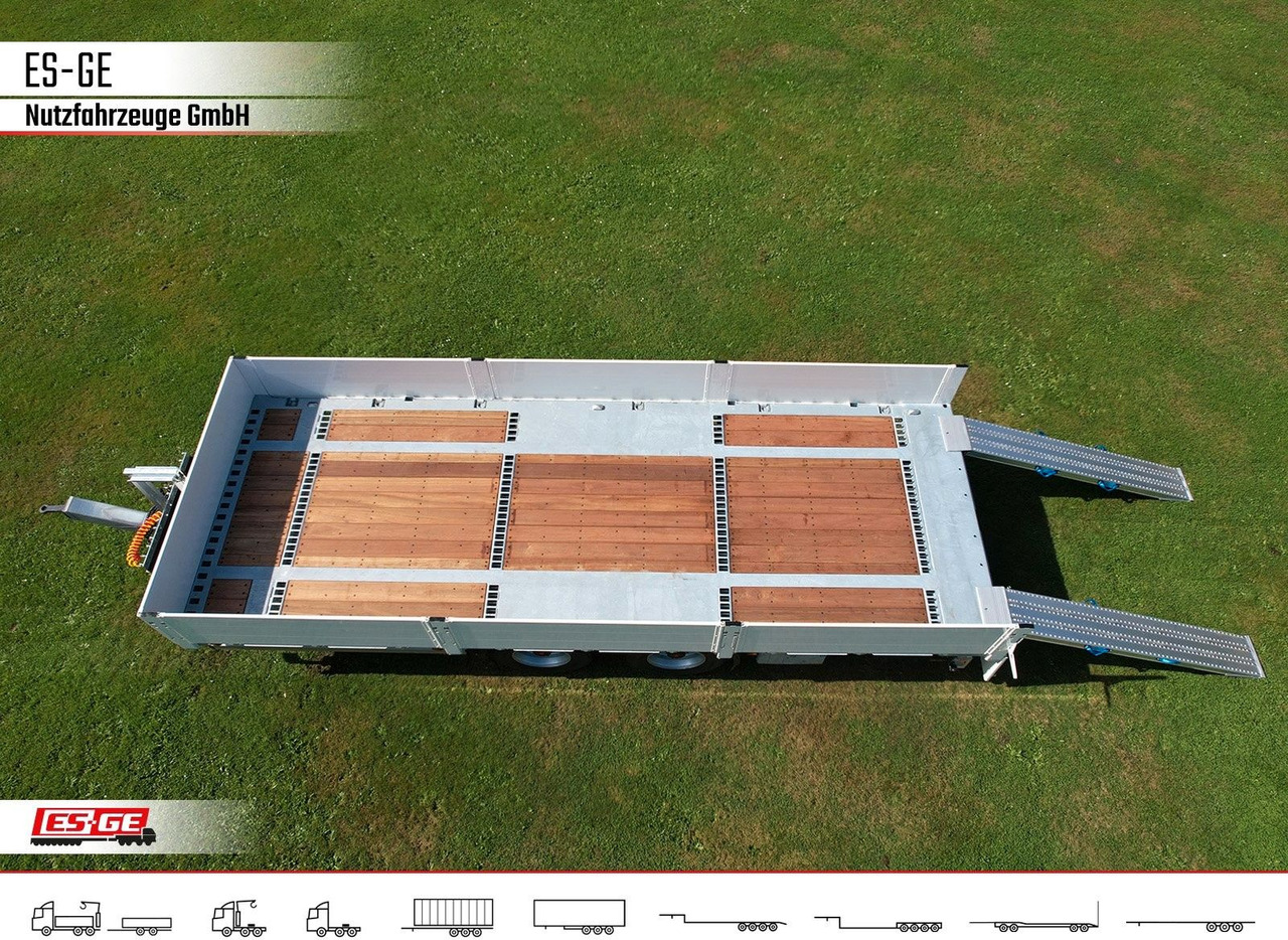 ES-GE Tandem-Anhänger Bordwände, CV, Rungen - Remorque plateau: photos 5 ES-GE Tandem-Anhänger Bordwände, CV, Rungen - Remorque plateau: photos 5