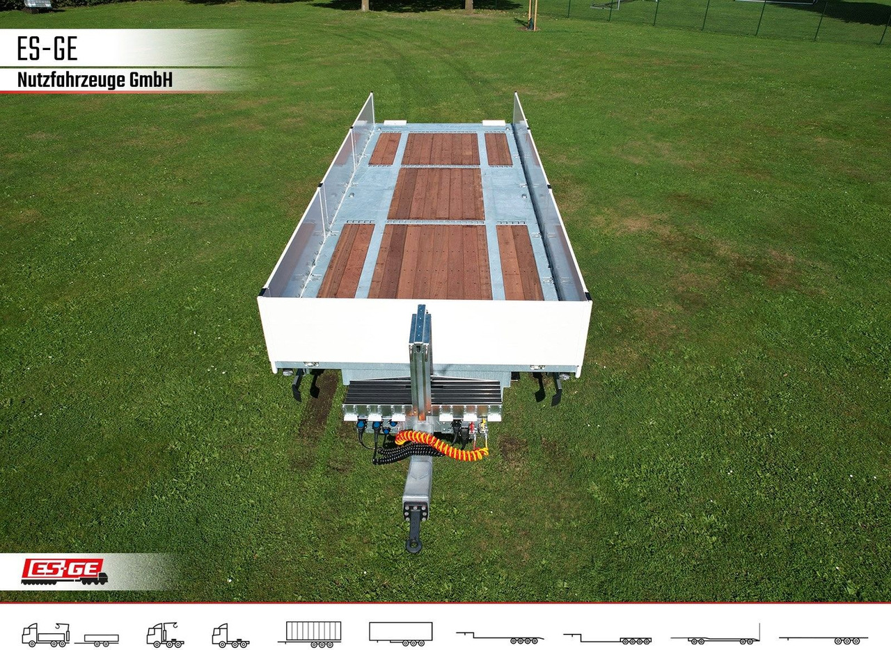 ES-GE Tandem-Anhänger Bordwände, CV, Rungen - Remorque plateau: photos 3 ES-GE Tandem-Anhänger Bordwände, CV, Rungen - Remorque plateau: photos 3