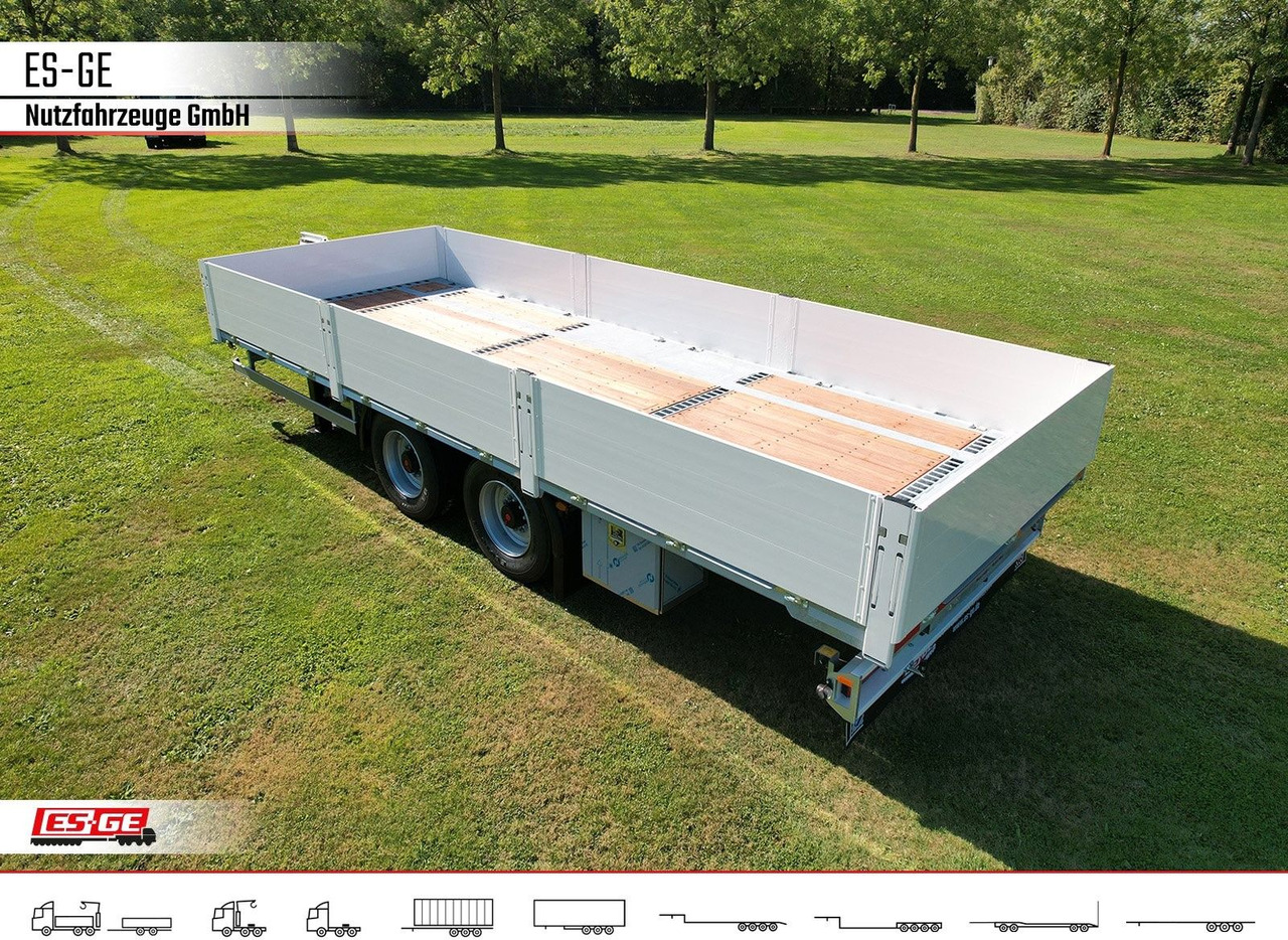 Remorque plateau ES-GE Tandem-Anhänger Bordwände, CV, Rungen: photos 14 Remorque plateau ES-GE Tandem-Anhänger Bordwände, CV, Rungen: photos 14