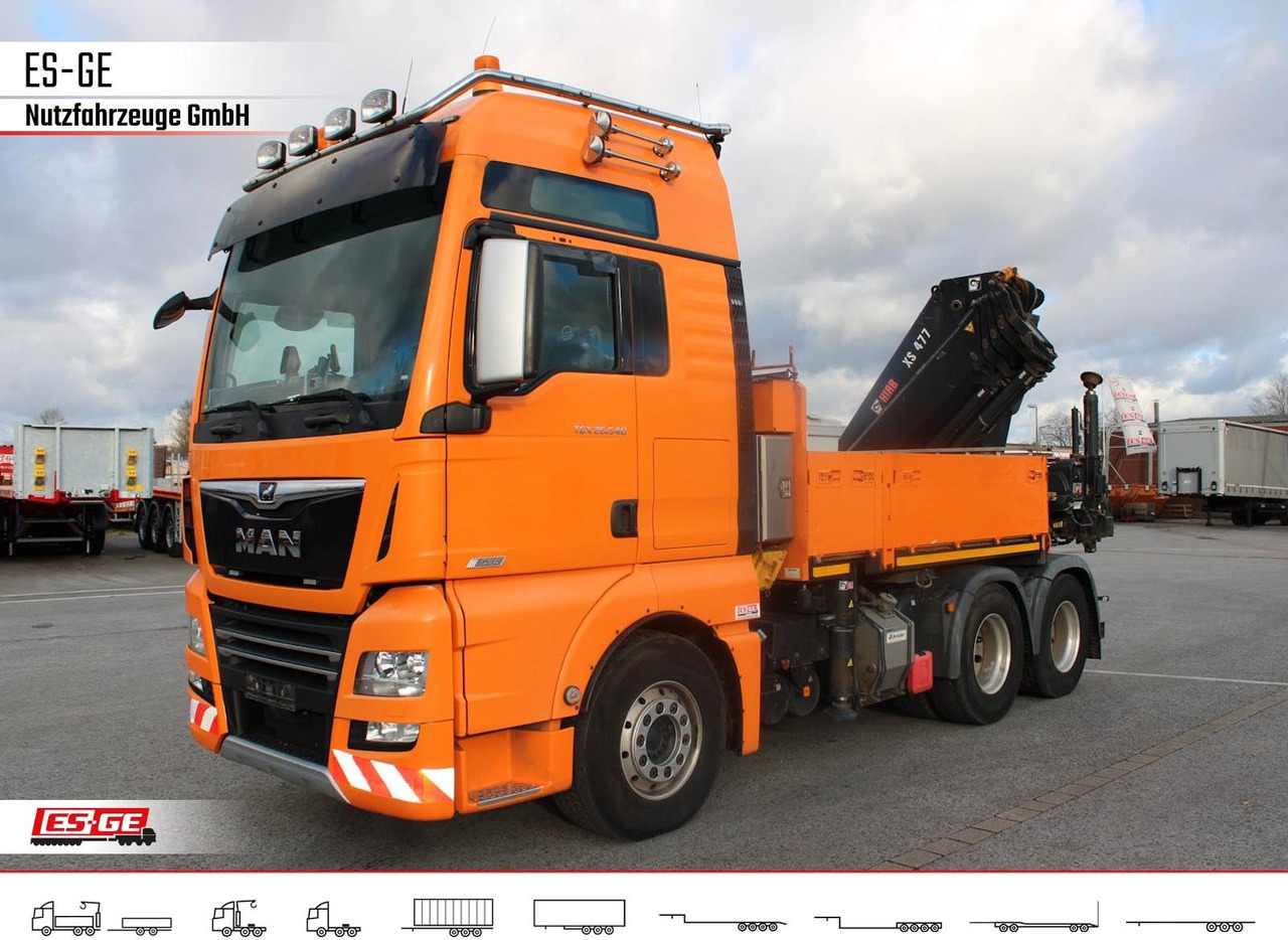 MAN TGX 26.540 + HIABV-Ladekran 477E-4 HIPRO MAN TGX 26.540 + HIABV-Ladekran 477E-4 HIPRO - Camion plateau, Camion grue: photos 2 MAN TGX 26.540 + HIABV-Ladekran 477E-4 HIPRO MAN TGX 26.540 + HIABV-Ladekran 477E-4 HIPRO - Camion plateau, Camion grue: photos 2