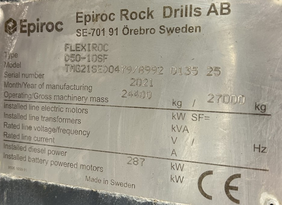 Atlas Copco (Epiroc) FlexiROC D50-10SF — crédit-bail Atlas Copco (Epiroc) FlexiROC D50-10SF: photos 11