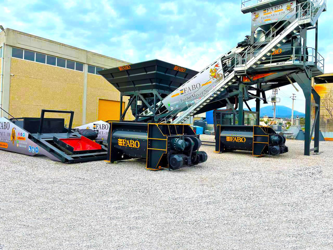 FABO twin shaft mixer - Bétonnière: photos 5 FABO twin shaft mixer - Bétonnière: photos 5