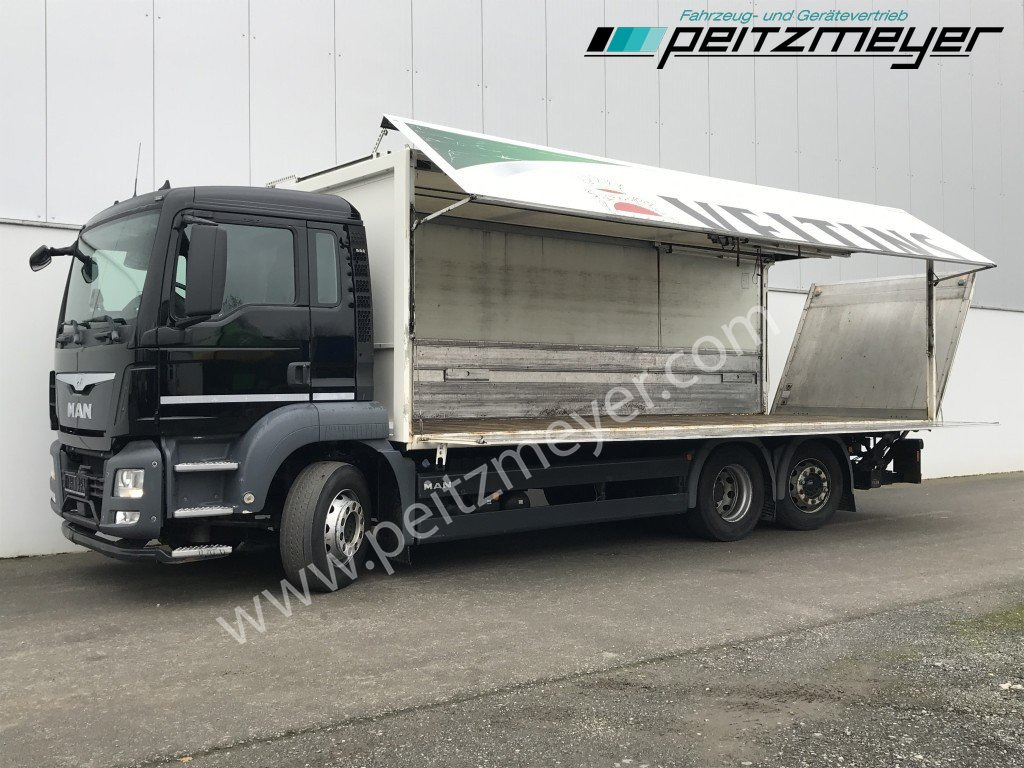 MAN TGS 26.360 FL Ewers Getränke + LBW 2 x AHK, Lenkachse, Kupplung neu - Camion pour le transport de boissons: photos 1 MAN TGS 26.360 FL Ewers Getränke + LBW 2 x AHK, Lenkachse, Kupplung neu - Camion pour le transport de boissons: photos 1