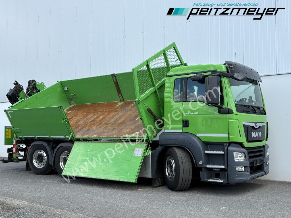 MAN TGS 26.460 FL 6x2 Kipper+Kran+Funk Lenkachse, 2-Seitenkipper, Atlas 172.3 - Camion benne: photos 2 MAN TGS 26.460 FL 6x2 Kipper+Kran+Funk Lenkachse, 2-Seitenkipper, Atlas 172.3 - Camion benne: photos 2