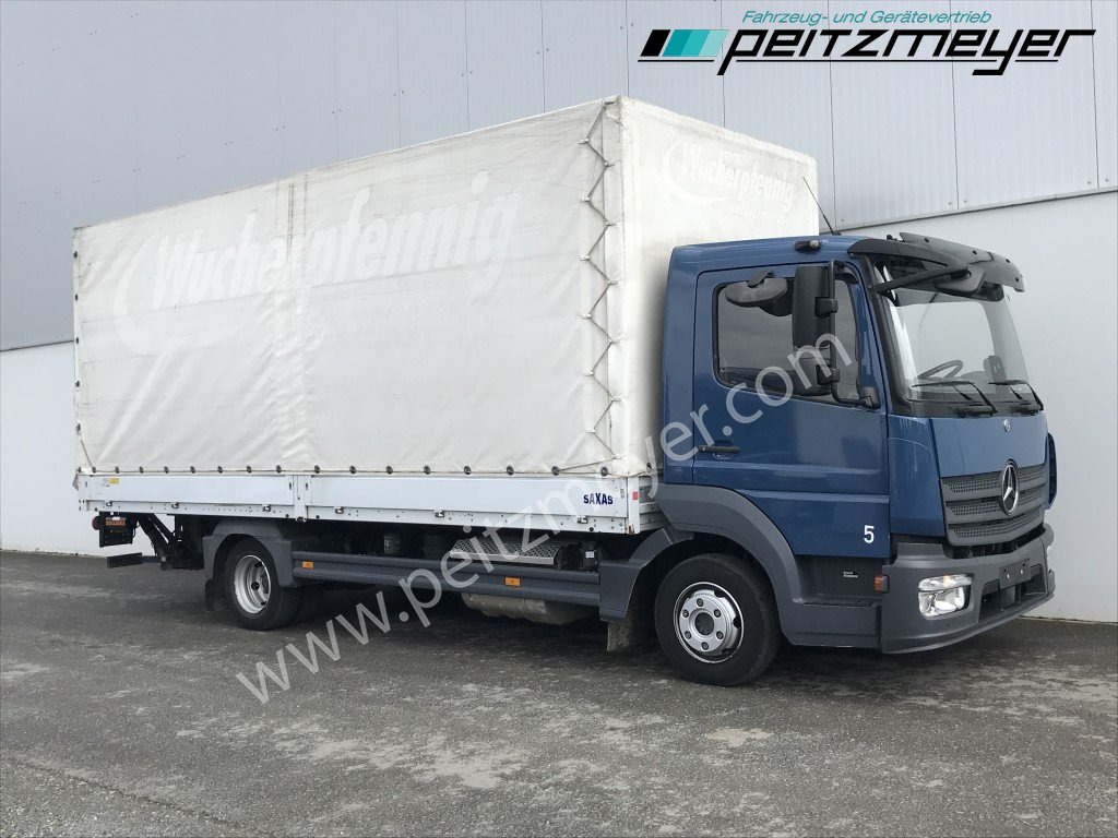 MERCEDES-BENZ Atego 818 L Pritsche+LBW, Klima, 2 x AHK - Camion à rideaux coulissants: photos 2 MERCEDES-BENZ Atego 818 L Pritsche+LBW, Klima, 2 x AHK - Camion à rideaux coulissants: photos 2