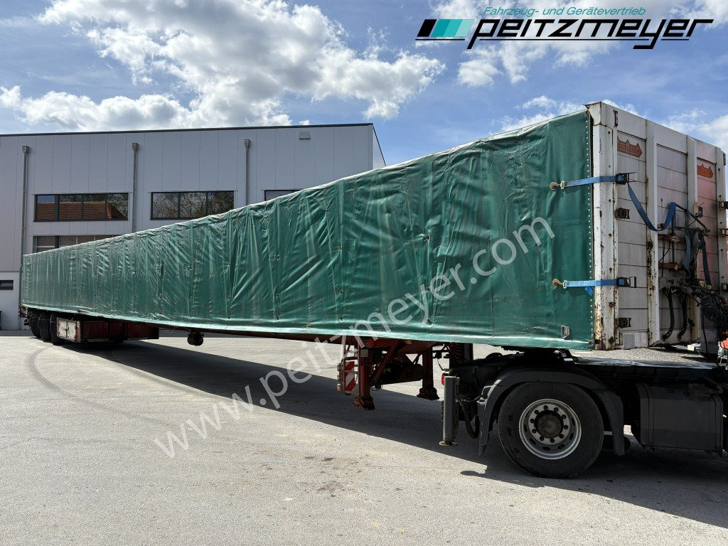 NOOTEBOOM ( NL ) Pritschenauflieger ausziehbar OVB-48-03V hydr. gelenkt Fernsteuerung, 26,35 m unter Plane - Semi-remorque rideaux coulissants: photos 4 NOOTEBOOM ( NL ) Pritschenauflieger ausziehbar OVB-48-03V hydr. gelenkt Fernsteuerung, 26,35 m unter Plane - Semi-remorque rideaux coulissants: photos 4
